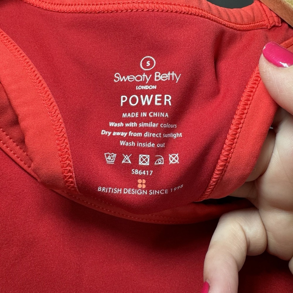 Sweaty Betty SB6417 Power Frame Workout Tank Sports Bra Size S - Picture 4 of 4